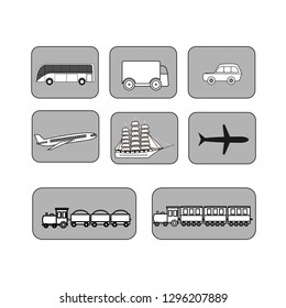 Vintage and modern vehicles vector design