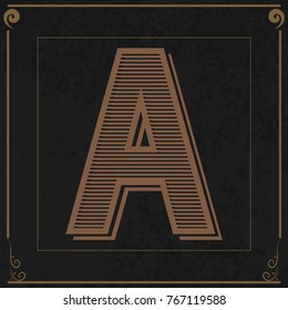 Vintage mono Font A