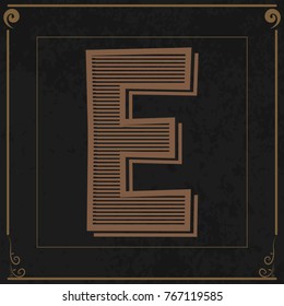 Vintage mono Font E