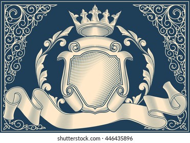 Vintage monochrome decorative design