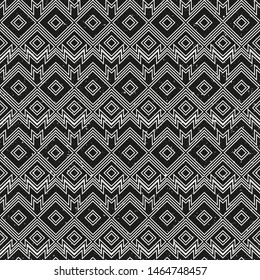 Vintage monochrome geometric pattern with grunge effect.