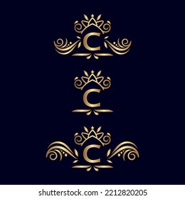 Vintage Monogram C Logo Letter