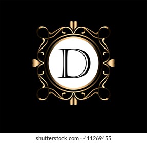 Vintage monogram frame template flourishes calligraphic elegant ornament lines. Business sign, identity for Restaurant, Royalty, Boutique, Hotel, Heraldic, Jewelry, Fashion and other illustration