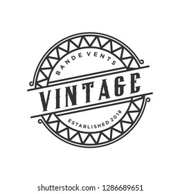 Vintage monogram logo