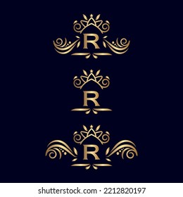 Vintage Monogram R Logo Letter