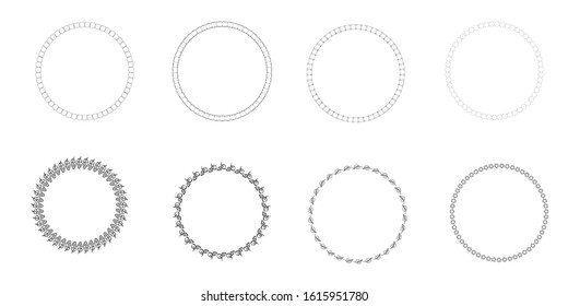 Vintage monogram set. Vector emblems for calligraphic luxury logos and retro ornamental design.