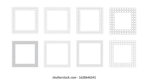 Vintage monogram set. Vector emblems for calligraphic luxury logos and retro ornamental design.