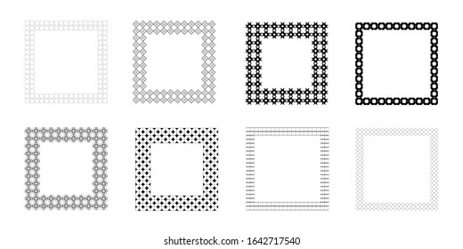 Vintage monogram set. Vector emblems for calligraphic luxury logos and retro ornamental design.