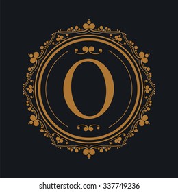 Vintage Monogram Typeface O