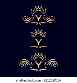 Vintage Monogram Y Logo Letter