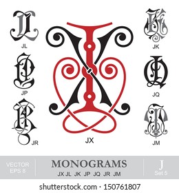 Jl Monogram Images Stock Photos Vectors Shutterstock