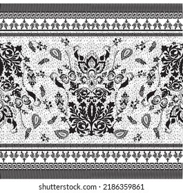 Vintage mood retro ethnic sensibility folk style pattern graphic