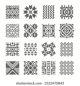 Diseño de logotipo de icono de patrón étnico de azulejos marroquíes de Antiguas