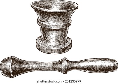 vintage mortar 