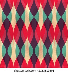 Vintage mosaic. Seamless vector texture