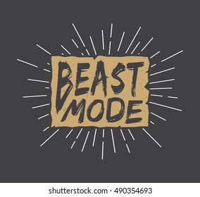 Vintage motivation logo, emblem, label, poster or design print. Inspirational quote with typography. Vector Illustration

