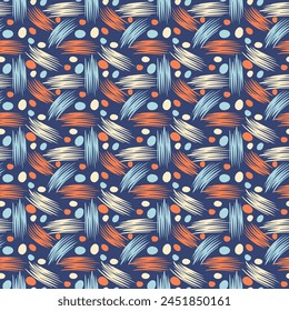 Patrón sin fisuras abstracto variado de Antiguas. Ilustración vectorial para impresión, tela, cubierta, embalaje, decoración de interiores, decoración de blog y otros proyectos.