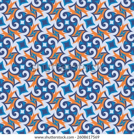 Vintage motley seamless pattern. Overlapping art forms, stripes, polygons, segments are grouped and arranged in a certain order. Vector. 