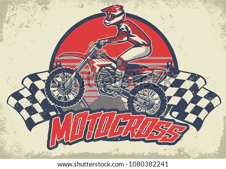 vintage motocross design