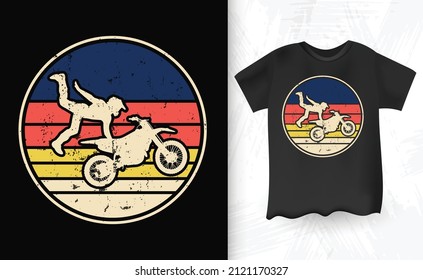 Vintage Motocross Dirt Bike T-shirt Design