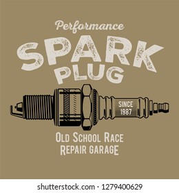 Vintage Motor Spark Plug Fuel