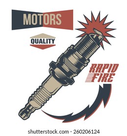 Vintage Motor Spark Plug Fuel