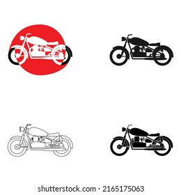 vintage motorbike icon vektor illustration design