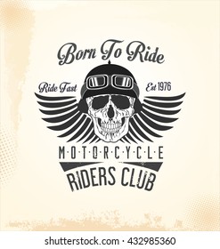 Vintage motorcycle background