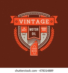 Vintage motorcycle badge.