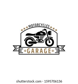 Vintage Motorcycle Badge Logo Bikers Retro Stock Vector (Royalty Free ...