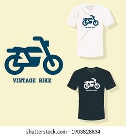 vintage motorcycle bike logo T shirt clothing fashion design