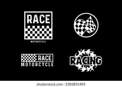 Vintage motorcycle community logo graphic design