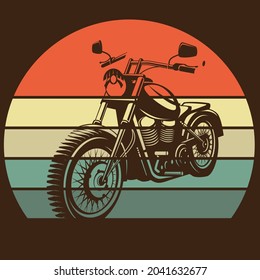 vintage motorcycle design motorcycle vector motorbike poster silhouette retro and grunge custom scooter piston plug of bike Template for poster, banner, print for t-shirt,pin,logo, clip art,sticker