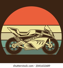 vintage motorcycle design motorcycle vector motorbike poster silhouette retro and grunge custom scooter piston plug of bike Template for poster, banner, print for t-shirt,pin,logo, clip art,sticker