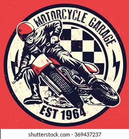 VIntage Motorcycle Garage Design, Texture Is Easy To Remove