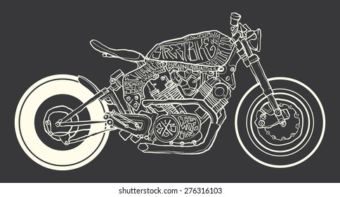 バイク おしゃれ のイラスト素材 画像 ベクター画像 Shutterstock