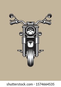 Vintage Motorcycle illustration for apparel and other merchandise