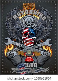 vintage motorcycle label