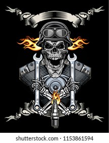 vintage motorcycle label