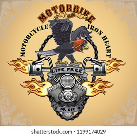 vintage motorcycle label