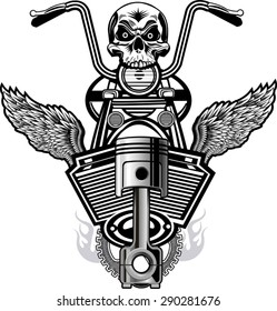 vintage motorcycle label