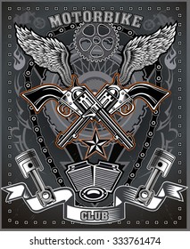 vintage motorcycle label