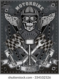 Vintage motorcycle label