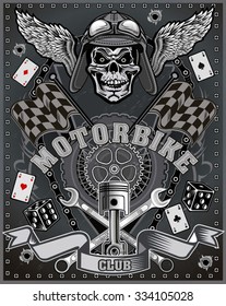 Vintage motorcycle label