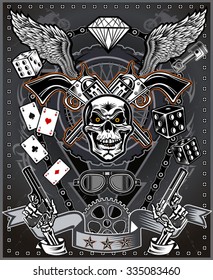 Vintage motorcycle label