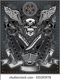 Vintage motorcycle label