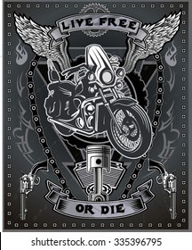 Vintage motorcycle label
