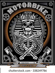 Vintage motorcycle label