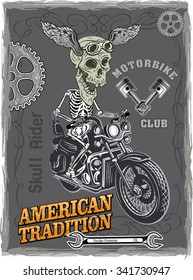 vintage motorcycle label
