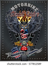 vintage motorcycle label